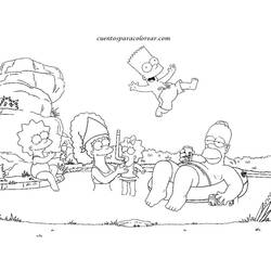 Dessin à colorier: Simpson (Dessins animés et séries animées) #23775 - Coloriages à Imprimer Gratuits
