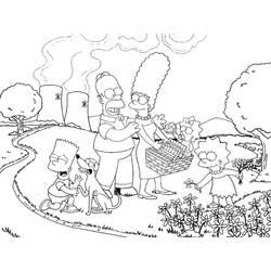 Dessin à colorier: Simpson (Dessins animés et séries animées) #23784 - Coloriages à Imprimer Gratuits
