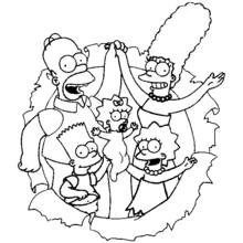 Dessin à colorier: Simpson (Dessins animés et séries animées) #23866 - Coloriages à Imprimer Gratuits