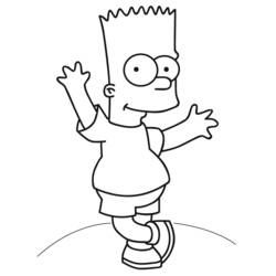 Dessin à colorier: Simpson (Dessins animés et séries animées) #23871 - Coloriages à Imprimer Gratuits