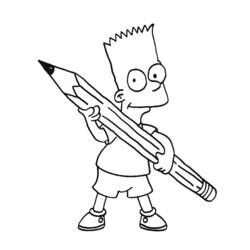 Dessin à colorier: Simpson (Dessins animés et séries animées) #23875 - Coloriages à Imprimer Gratuits