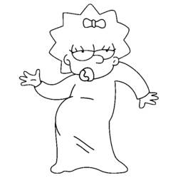 Dessin à colorier: Simpson (Dessins animés et séries animées) #23895 - Coloriages à Imprimer Gratuits