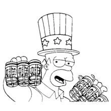 Dessin à colorier: Simpson (Dessins animés et séries animées) #23970 - Coloriages à Imprimer Gratuits