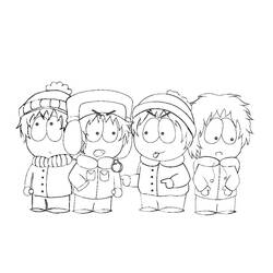Dessin à colorier: South Park (Dessins animés et séries animées) #31179 - Coloriages à Imprimer Gratuits