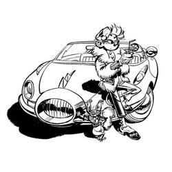 Dessin à colorier: Spirou et Fantasio (Dessins animés et séries animées) #182514 - Coloriages à Imprimer Gratuits