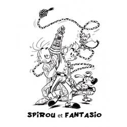 Dessin à colorier: Spirou et Fantasio (Dessins animés et séries animées) #182532 - Coloriages à Imprimer Gratuits