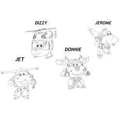 Dessin à colorier: Super Wings (Dessins animés et séries animées) #196616 - Coloriages à Imprimer Gratuits