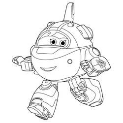 Dessin à colorier: Super Wings (Dessins animés et séries animées) #196618 - Coloriages à Imprimer Gratuits