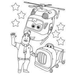 Dessin à colorier: Super Wings (Dessins animés et séries animées) #196622 - Coloriages à Imprimer Gratuits