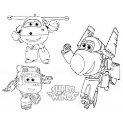 Dessin à colorier: Super Wings (Dessins animés et séries animées) #196623 - Coloriages à Imprimer Gratuits