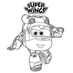 Dessin à colorier: Super Wings (Dessins animés et séries animées) #196624 - Coloriages à Imprimer Gratuits