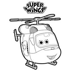 Dessin à colorier: Super Wings (Dessins animés et séries animées) #196626 - Coloriages à Imprimer Gratuits