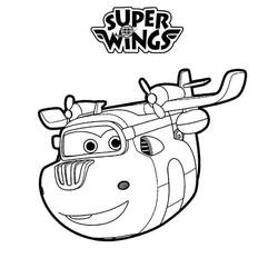 Dessin à colorier: Super Wings (Dessins animés et séries animées) #196628 - Coloriages à Imprimer Gratuits