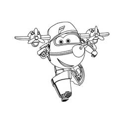 Dessin à colorier: Super Wings (Dessins animés et séries animées) #196629 - Coloriages à Imprimer Gratuits