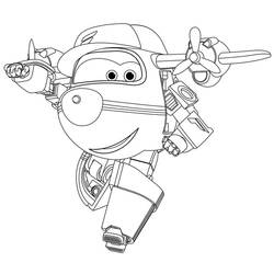 Dessin à colorier: Super Wings (Dessins animés et séries animées) #196630 - Coloriages à Imprimer Gratuits