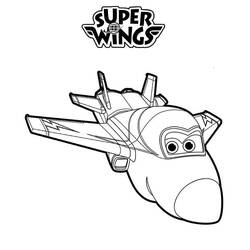 Dessin à colorier: Super Wings (Dessins animés et séries animées) #196633 - Coloriages à Imprimer Gratuits