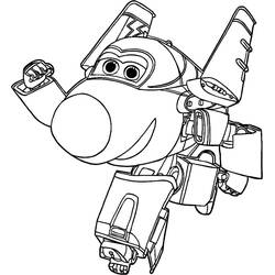 Dessin à colorier: Super Wings (Dessins animés et séries animées) #196634 - Coloriages à Imprimer Gratuits