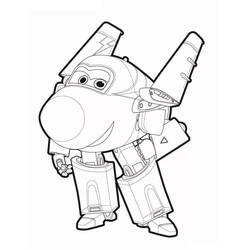 Dessin à colorier: Super Wings (Dessins animés et séries animées) #196636 - Coloriages à Imprimer Gratuits