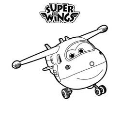 Dessin à colorier: Super Wings (Dessins animés et séries animées) #196637 - Coloriages à Imprimer Gratuits