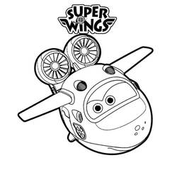 Dessin à colorier: Super Wings (Dessins animés et séries animées) #196642 - Coloriages à Imprimer Gratuits