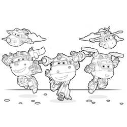 Dessin à colorier: Super Wings (Dessins animés et séries animées) #196647 - Coloriages à Imprimer Gratuits