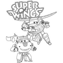 Dessin à colorier: Super Wings (Dessins animés et séries animées) #196649 - Coloriages à Imprimer Gratuits