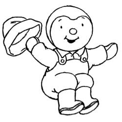 Dessin à colorier: T'choupi et Doudou (Dessins animés et séries animées) #34096 - Coloriages à Imprimer Gratuits