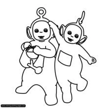 Dessin à colorier: Télétubbies (Dessins animés et séries animées) #49744 - Coloriages à Imprimer Gratuits