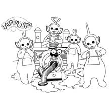 Dessin à colorier: Télétubbies (Dessins animés et séries animées) #49785 - Coloriages à Imprimer Gratuits