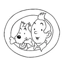 Dessin à colorier: Tintin (Dessins animés et séries animées) #25709 - Coloriages à Imprimer Gratuits