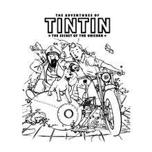 Dessin à colorier: Tintin (Dessins animés et séries animées) #25715 - Coloriages à Imprimer Gratuits