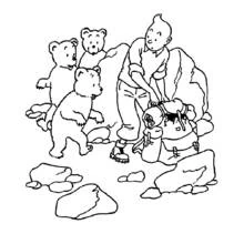 Dessin à colorier: Tintin (Dessins animés et séries animées) #25724 - Coloriages à Imprimer Gratuits