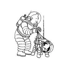 Dessin à colorier: Tintin (Dessins animés et séries animées) #25725 - Coloriages à Imprimer Gratuits