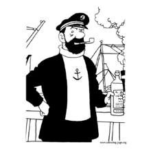 Dessin à colorier: Tintin (Dessins animés et séries animées) #25733 - Coloriages à Imprimer Gratuits