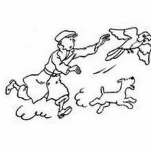 Dessin à colorier: Tintin (Dessins animés et séries animées) #25752 - Coloriages à Imprimer Gratuits