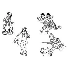 Dessin à colorier: Tintin (Dessins animés et séries animées) #25882 - Coloriages à Imprimer Gratuits
