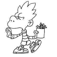 Dessin à colorier: Titeuf (Dessins animés et séries animées) #33745 - Coloriages à Imprimer Gratuits
