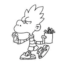 Dessin à colorier: Titeuf (Dessins animés et séries animées) #33838 - Coloriages à Imprimer Gratuits
