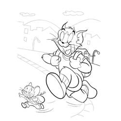 Coloriage Tom et Jerry (Dessins animés et séries animées) #172085 à imprimer et colorier