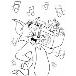 Coloriage Tom et Jerry (Dessins animés et séries animées) #215114 à imprimer et colorier