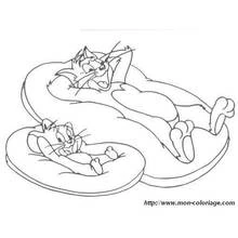 Dessin à colorier: Tom et Jerry (Dessins animés et séries animées) #24196 - Coloriages à Imprimer Gratuits