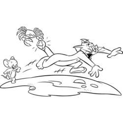 Dessin à colorier: Tom et Jerry (Dessins animés et séries animées) #24200 - Coloriages à Imprimer Gratuits