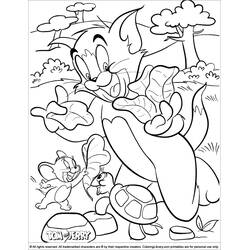 Dessin à colorier: Tom et Jerry (Dessins animés et séries animées) #24209 - Coloriages à Imprimer Gratuits
