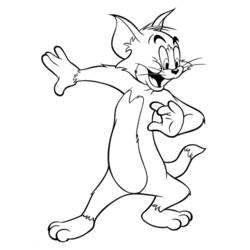Dessin à colorier: Tom et Jerry (Dessins animés et séries animées) #24239 - Coloriages à Imprimer Gratuits