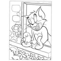 Dessin à colorier: Tom et Jerry (Dessins animés et séries animées) #24248 - Coloriages à Imprimer Gratuits