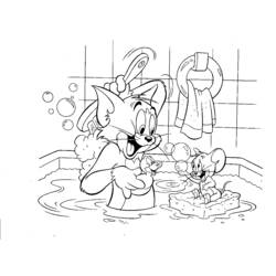 Dessin à colorier: Tom et Jerry (Dessins animés et séries animées) #24301 - Coloriages à Imprimer Gratuits