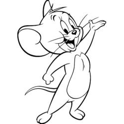 Dessin à colorier: Tom et Jerry (Dessins animés et séries animées) #24305 - Coloriages à Imprimer Gratuits