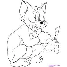 Dessin à colorier: Tom et Jerry (Dessins animés et séries animées) #24311 - Coloriages à Imprimer Gratuits
