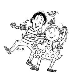 Dessin à colorier: Tom-Tom et Nana (Dessins animés et séries animées) #211336 - Coloriages à Imprimer Gratuits