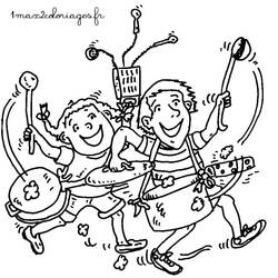 Dessin à colorier: Tom-Tom et Nana (Dessins animés et séries animées) #211339 - Coloriages à Imprimer Gratuits
